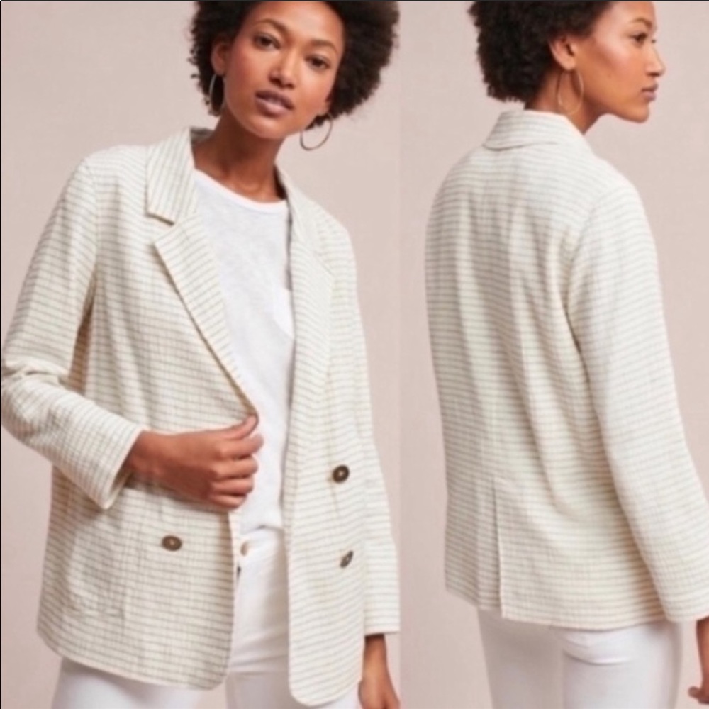 Anthropologie Cartonnier Boyfriend Blazer M - Picture 2 of 7